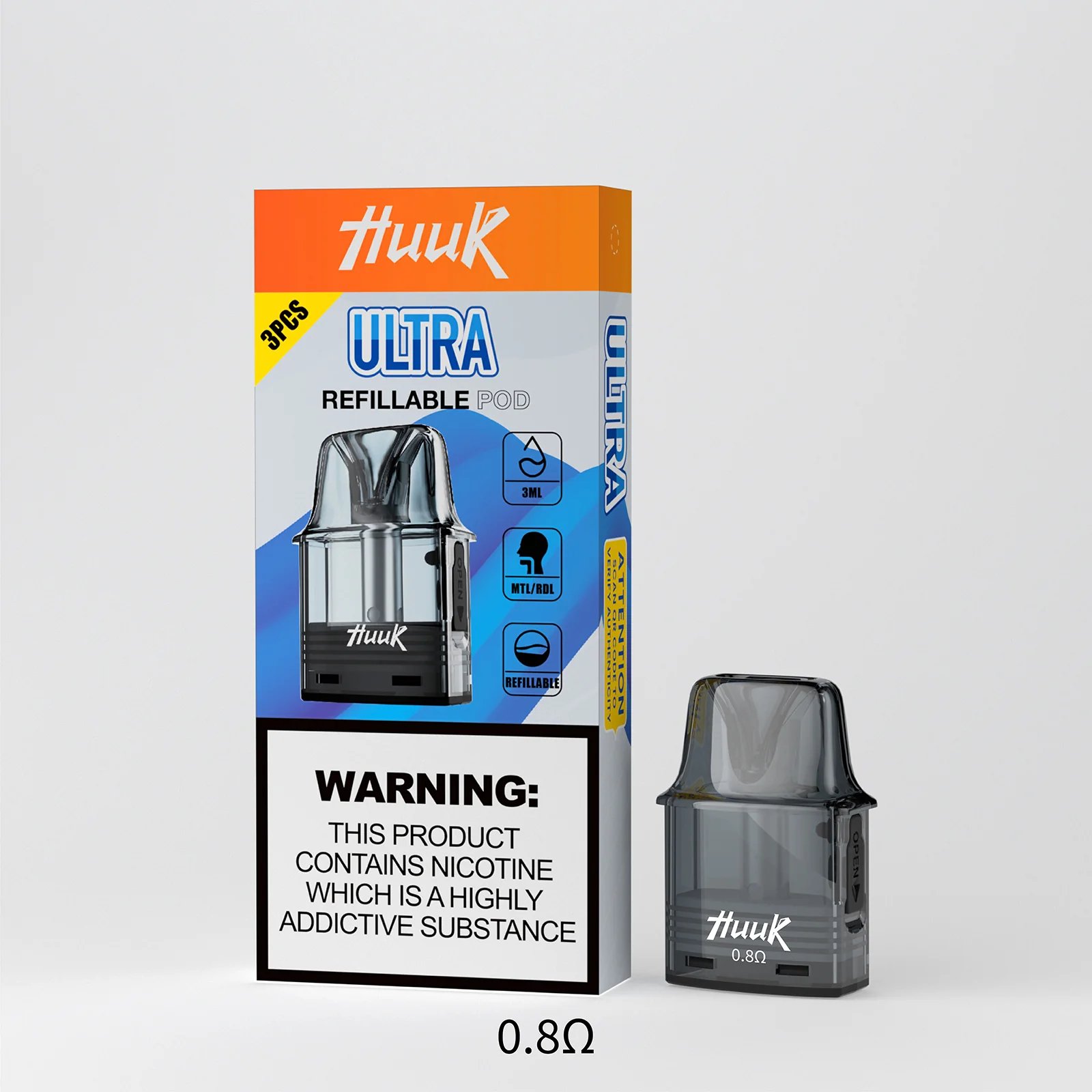 MEHA HUUK 旗艦註油主機 1350mAh 超大電量撐整天 27W 強勁瓦數輸出 通用各式鹽油 爆發力與細膩口感並存 台灣現貨:圖片 9