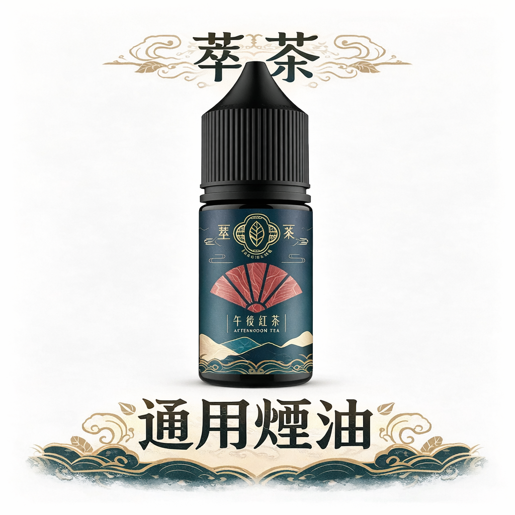 【萃茶系列】不涼煙油 午後紅茶/茉莉綠茶 職人冷萃工法 口口生津入魂 通用型主機必備 台灣現貨秒發