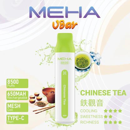 MEHA VBar 魅嗨小白條 8500 3% 醇熟尼古丁鹽 順滑入喉解癮更到位 小白條輕盈手感 綻放純粹果香 650mAh長效續航始終如一 台灣現貨:圖片 5